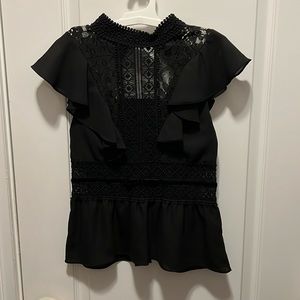 Laced peplum style top